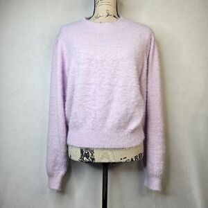 urban outfitters fuzzy pink sweater sz L